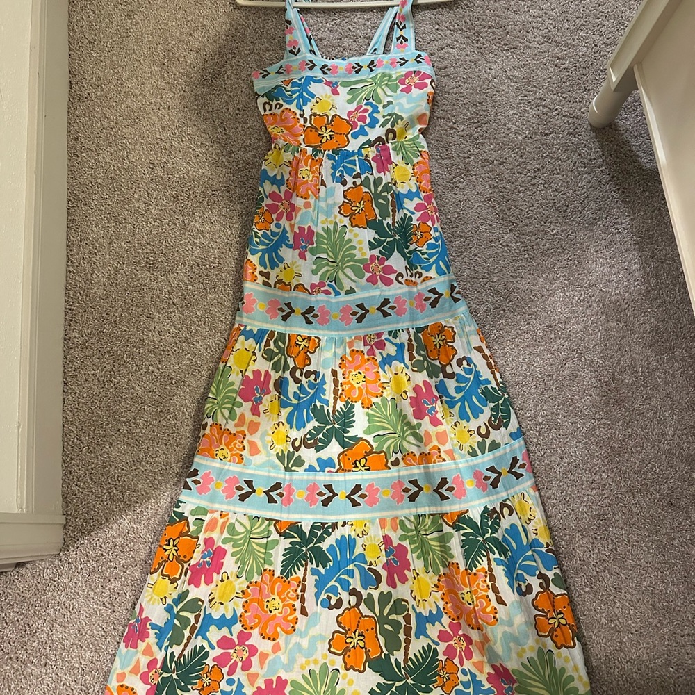 Floral Tiered Maxi Dress - Multicolor